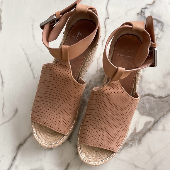 Marc Fisher Perforated Espradille Wedge - Picture 3 of 7